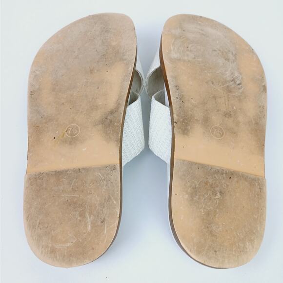 Joie SZ 7.5 Nell White Woven Texture Slide Sandal - Picture 7 of 7